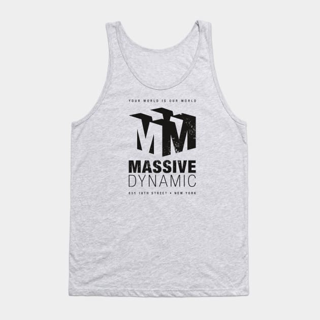 Massive Dynamic (aged look) Tank Top by MoviTees.com